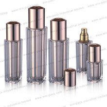 China Factory Wholesale Cosmetic Square Luxury Plastic Acrylic Lotion as Liquid Bottle 30ml